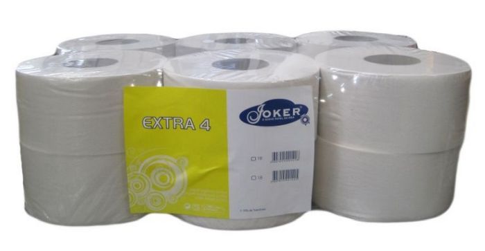 J125EX12-2.jpg PAPEL HIGIÉNICO JUMBO 2FLS 19/20CM DIÂM. 120MT (12 ROLOS) - Image 1