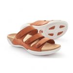 NILSA - SANDÁLIA ERGONÓMICA, NOBUK COGNAC TAM 38 - Image 2